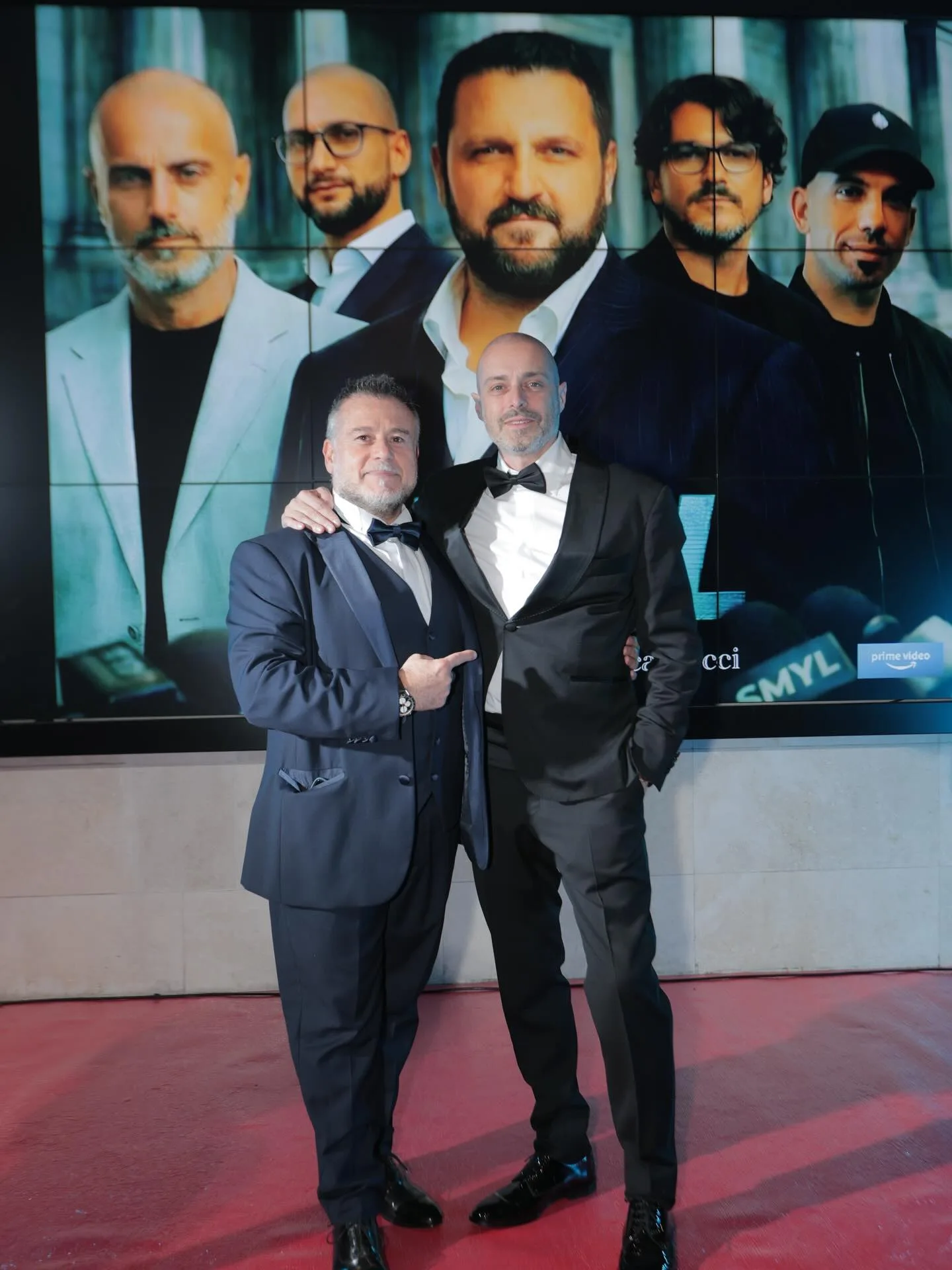 Max Calore sul red carpet della premiere